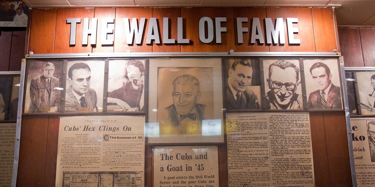 The Wall of Fame - The World-Famous Billy Goat Tavern